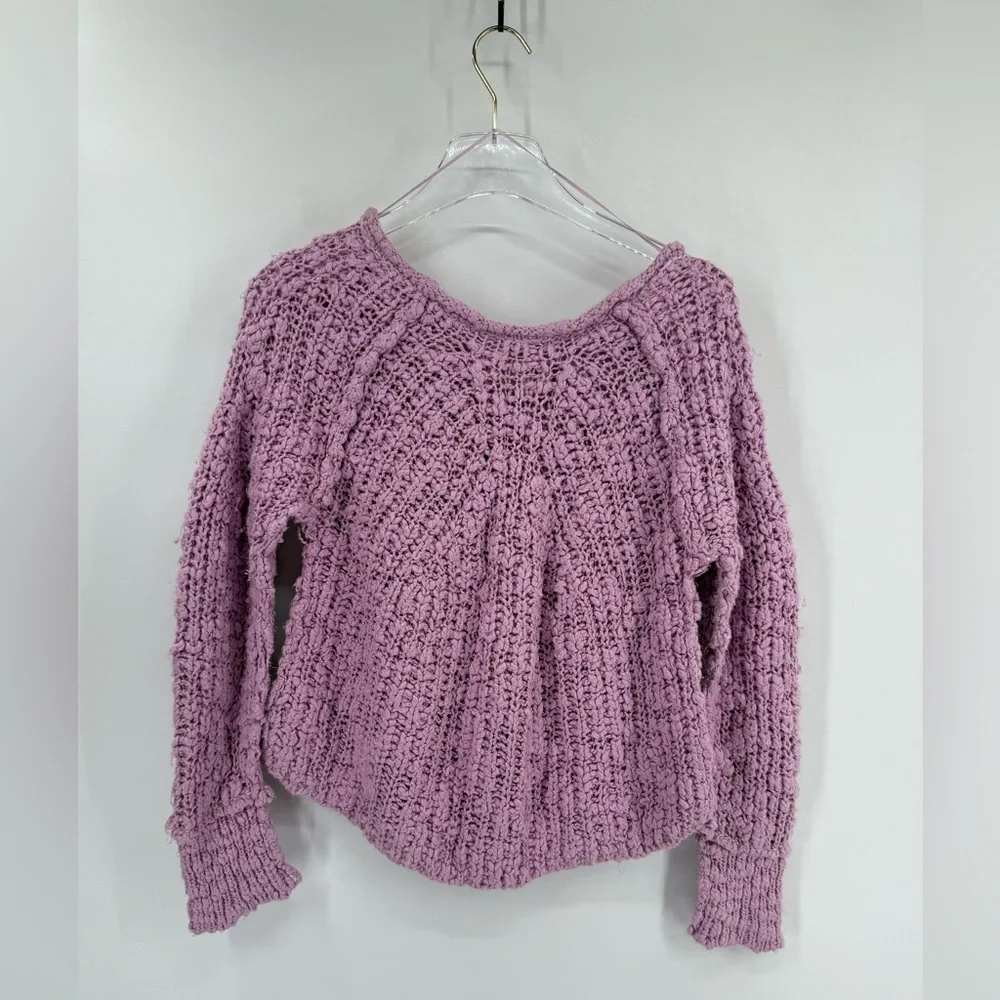 FREE PEOPLE LILAC BOUQUET IN A‎ SWIRL PULLOVER SWEATER SZ xs NWT